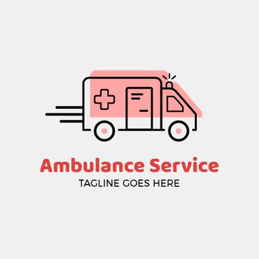 Swift Red Ambulance Service Delivering Urgent Care Logo Template