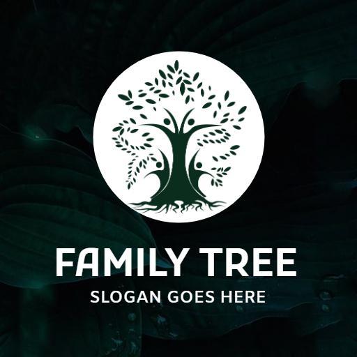 Symbolizing Togetherness through Family Tree Logo Template