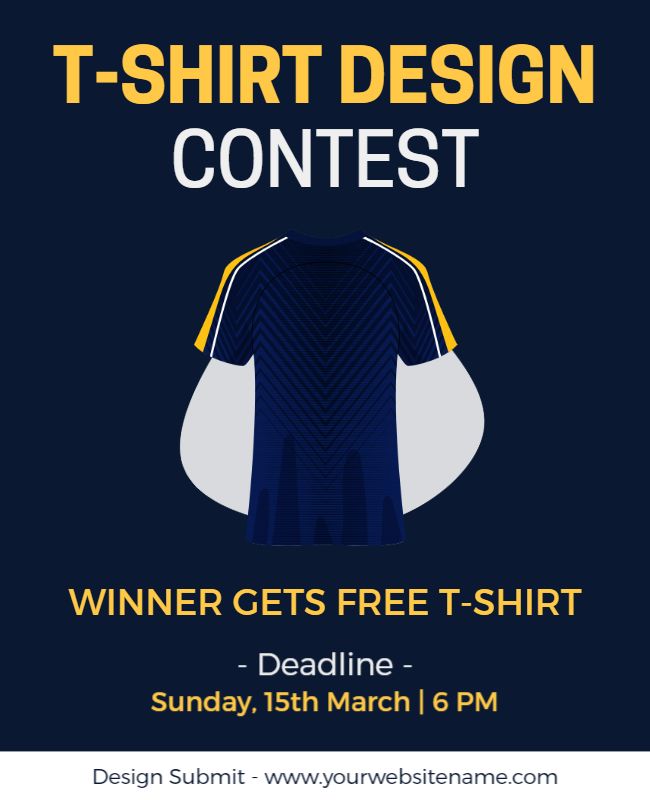 T Shirt Design Contest Flyer Template