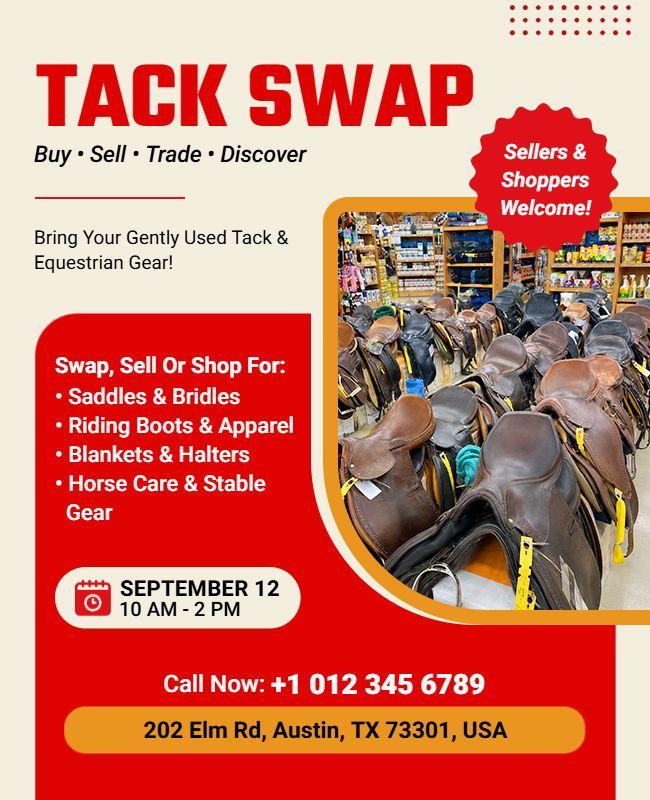Tack Swap Event Flyer Template