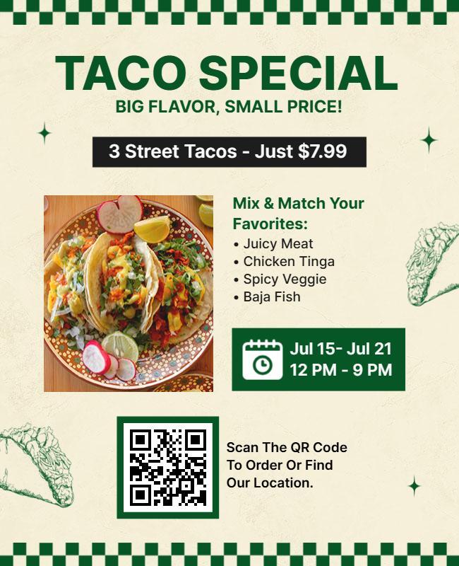 Taco Special Promotion Flyer Template
