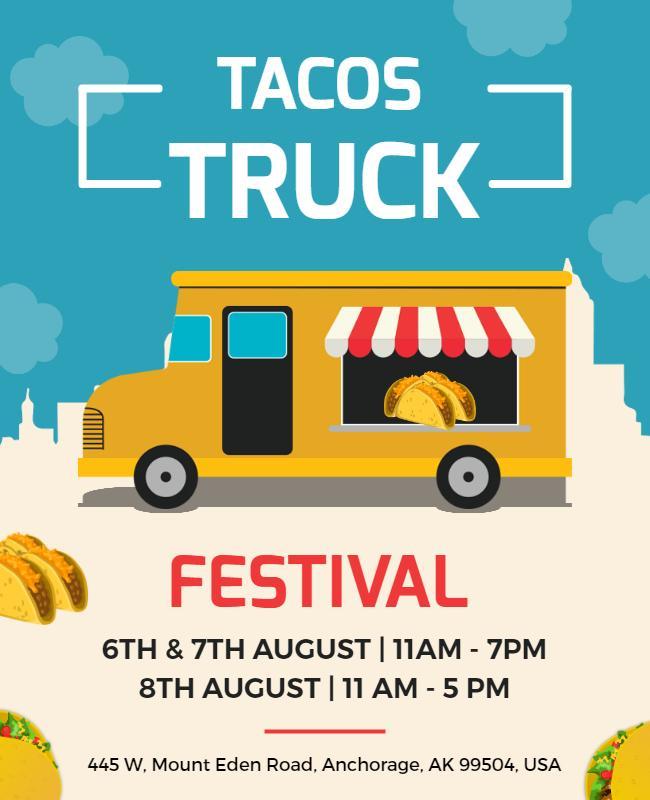 Tacos Truck Festival Event Flyer Template