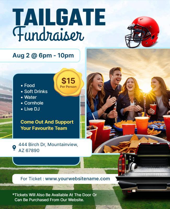 Tailgate Fundraiser Event Flyer Template