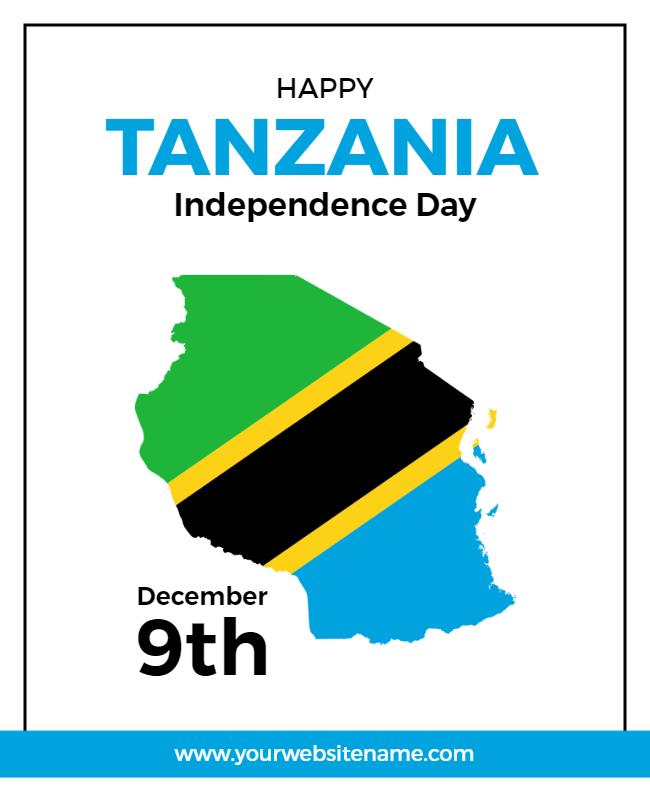 Tanzania Independence Day Celebration Flyer Template