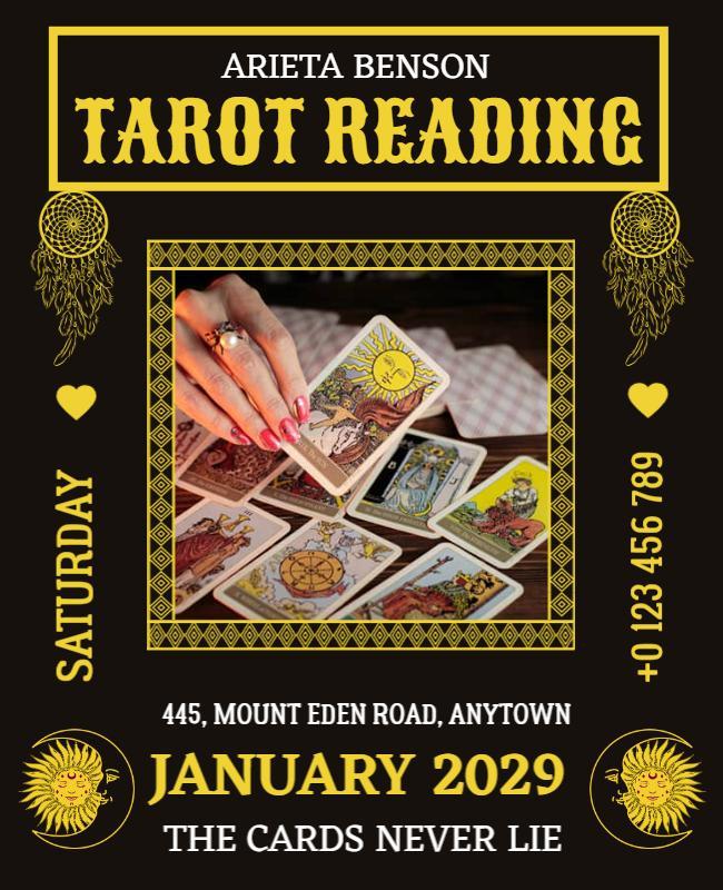 Tarot Reading Event Promotion Flyer Template