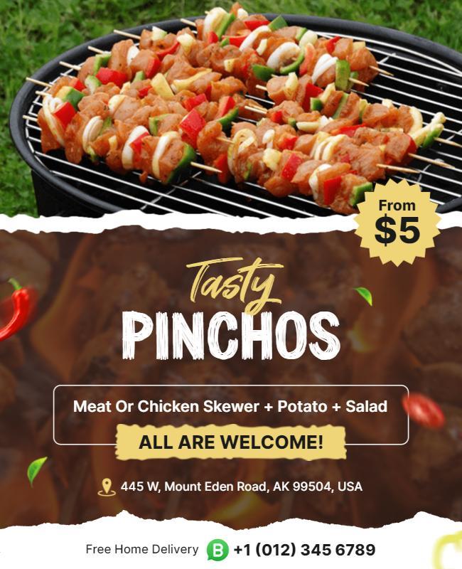 Tasty Pinchos Food Event Flyer Template