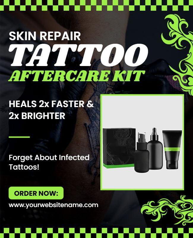 Tattoo Aftercare Kit Product Promotion Flyer Template