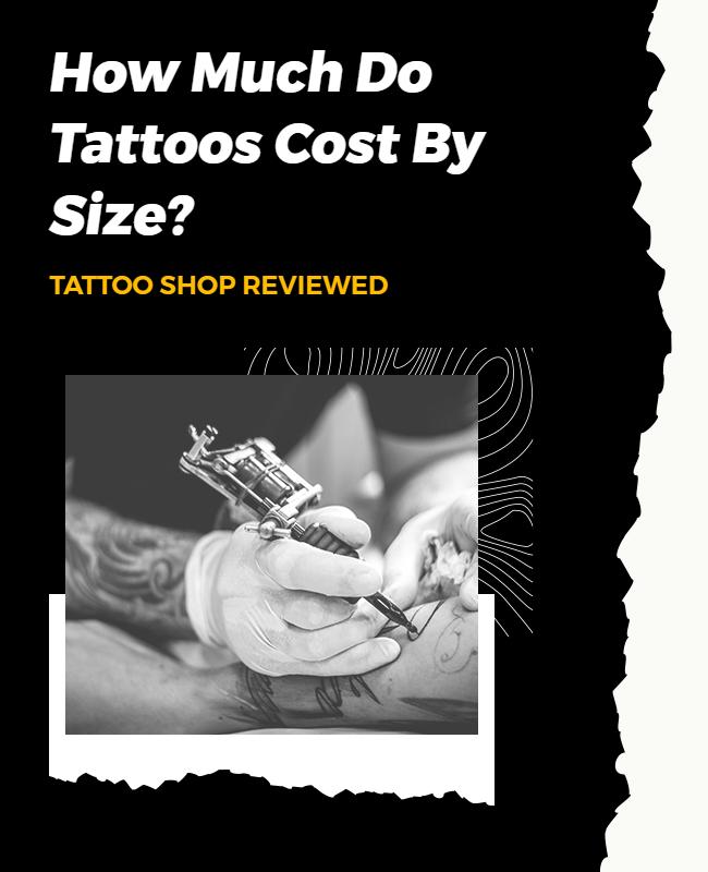 Tattoo Pricing Guide Flyer Template