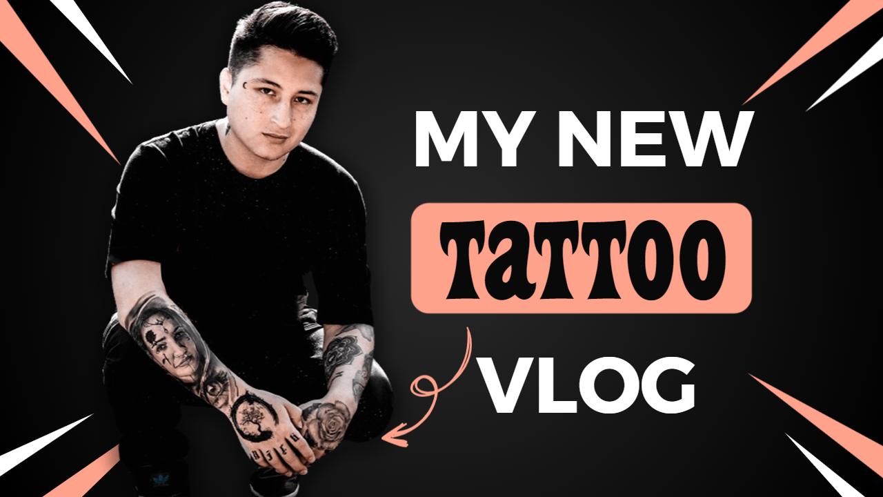 Tattoo Reveal Journey VLog YouTube Thumbnail Template