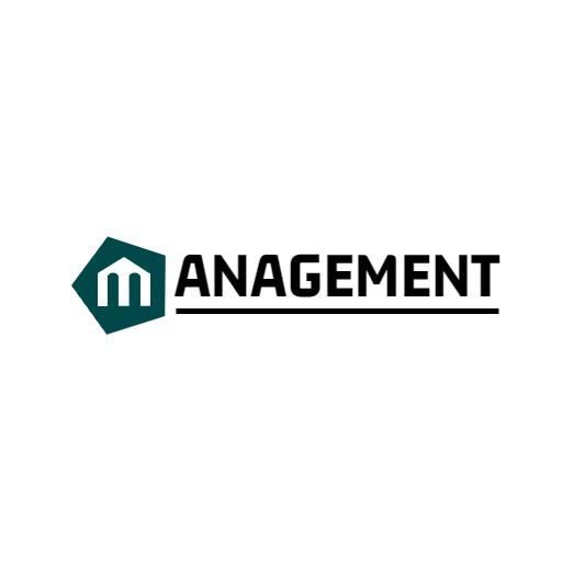 Teal Geometric Design Emphasizing Effective Management Logo Template