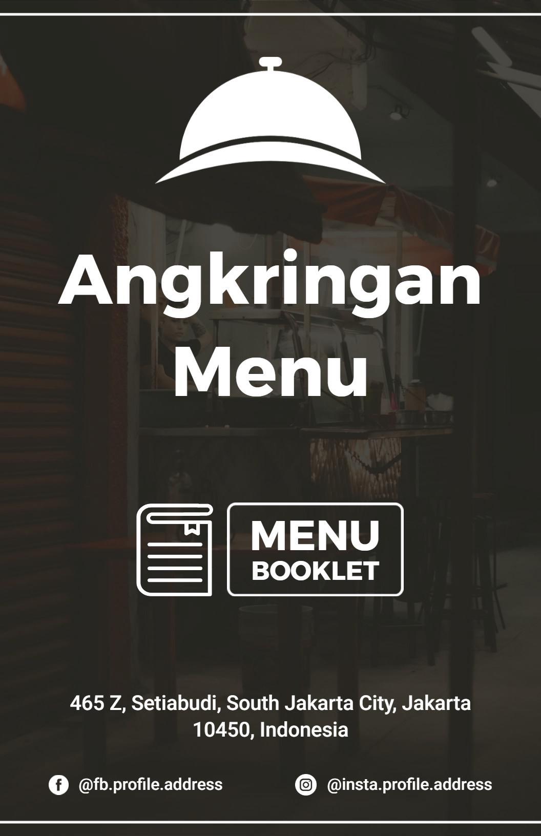 Templat Menu Angkringan Street Food Asli Indonesia