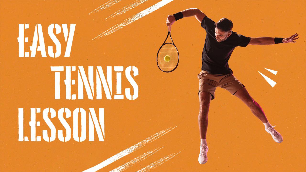 Tennis Skills Mastery Easy Sports YouTube Thumbnail Template