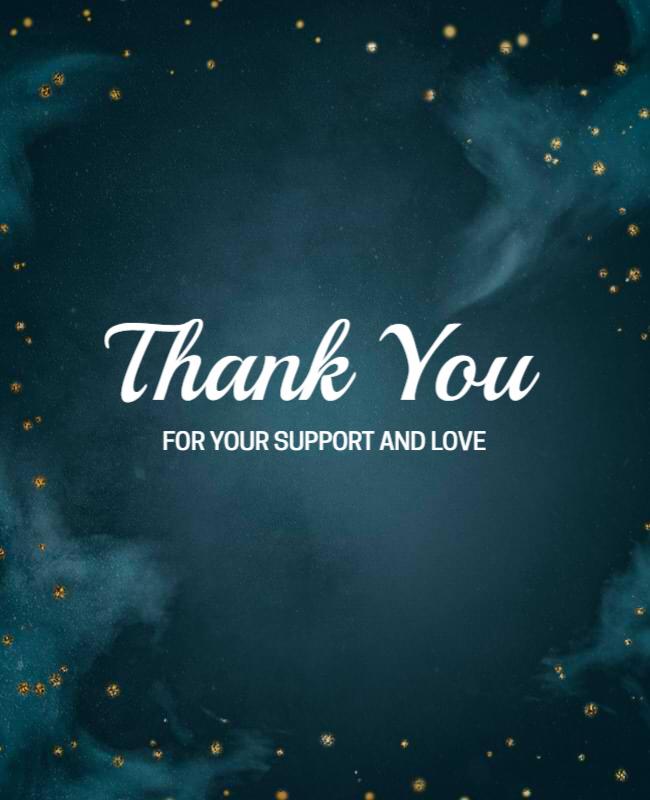 Thank You Appreciation Message Flyer Template