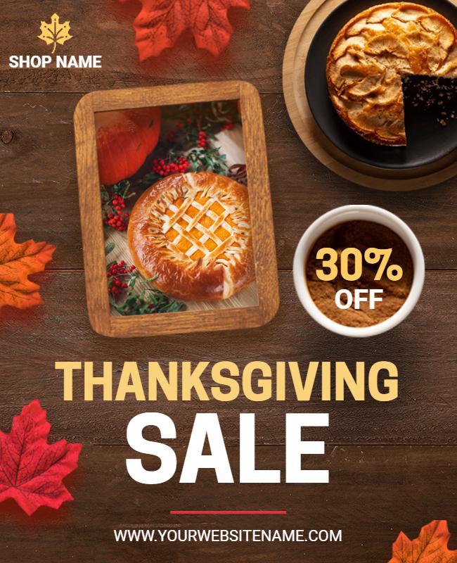 Thanksgiving Sale Promotion Flyer Template