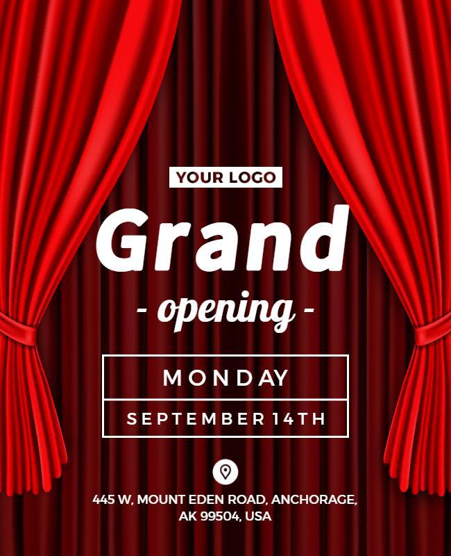 Theater Grand Opening Event Flyer Template