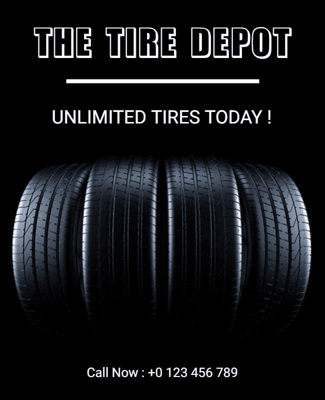 Tire Depot Promotion Flyer Template