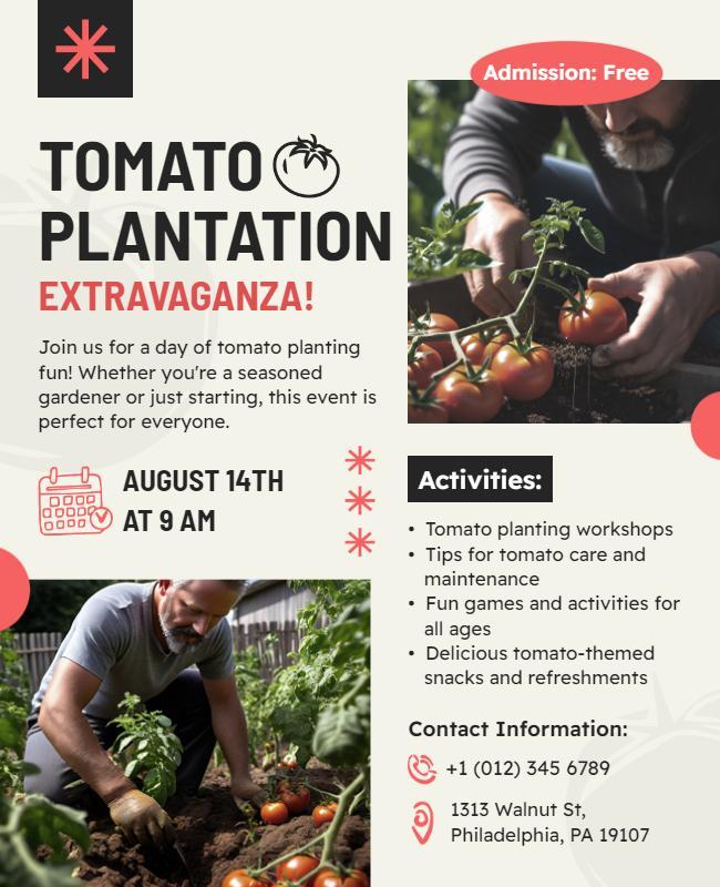 Tomato Plantation Extravaganza Event Flyer Template