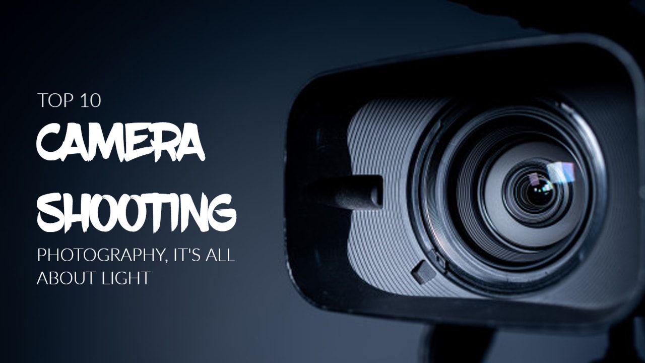 Top 10 Camera Shooting Techniques Technology YouTube Thumbnail Template