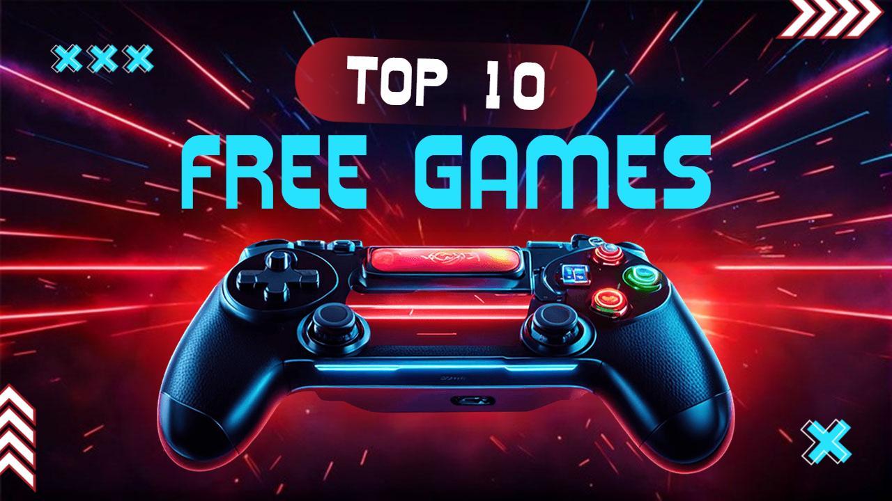 Top 10 Exciting Free Games Gaming YouTube Thumbnail Template