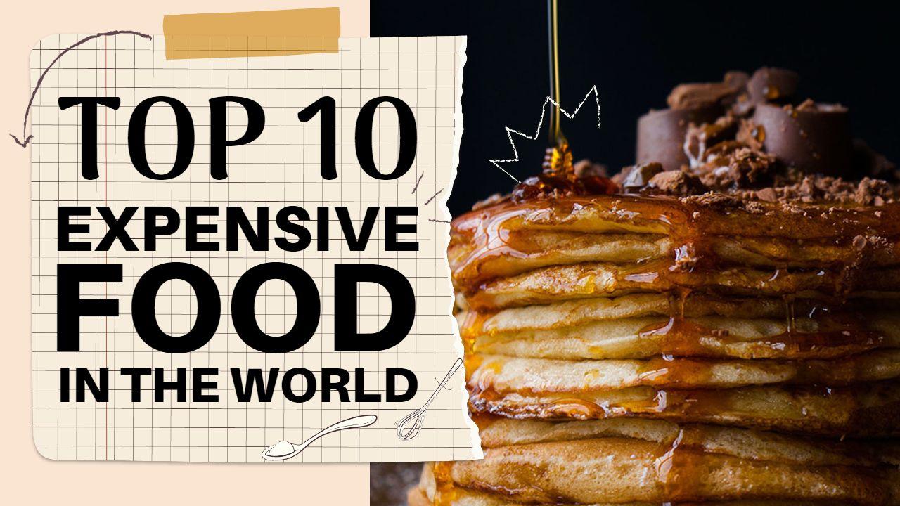 Top 10 Most Expensive Gourmet Food YouTube Thumbnail Template