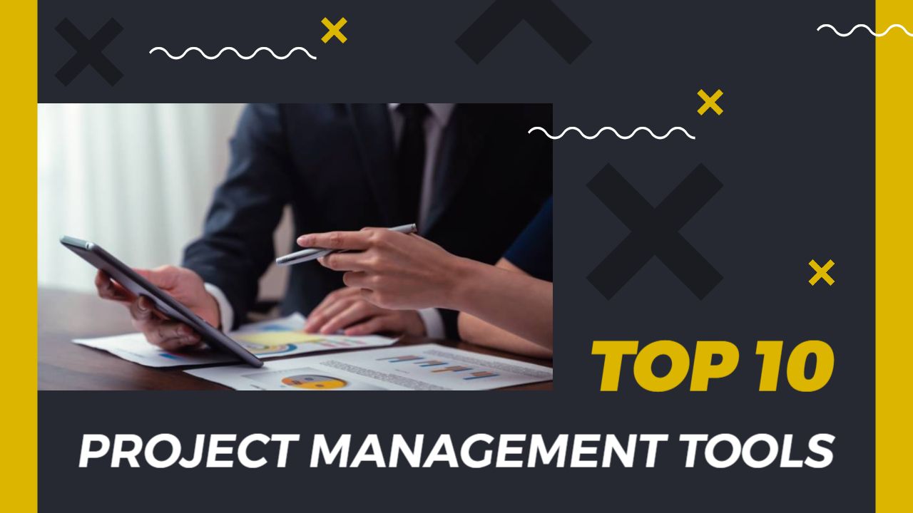 Top 10 Project Management Tools for Business YouTube Thumbnail Template