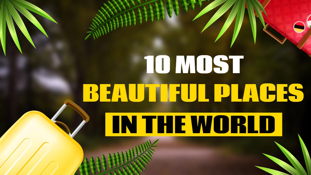Top 10 Stunning Travel Destinations YouTube Thumbnail Template