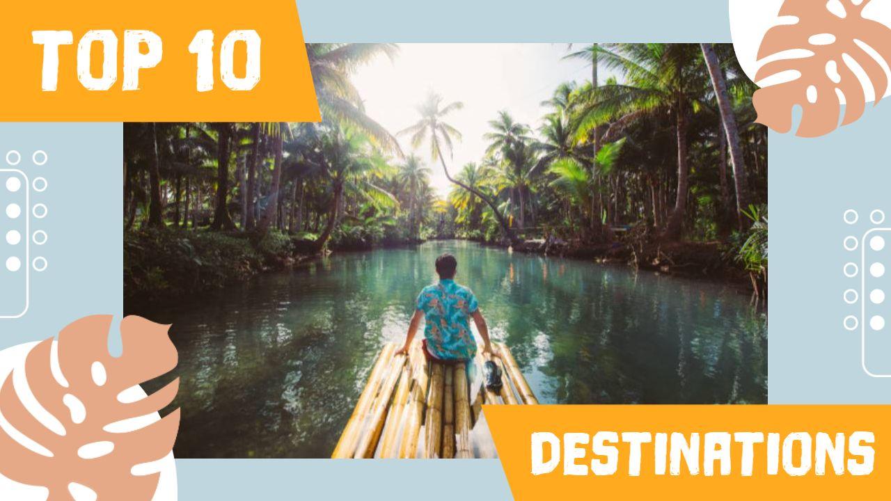 Top 10 Tropical Travel Destinations YouTube Thumbnail Template