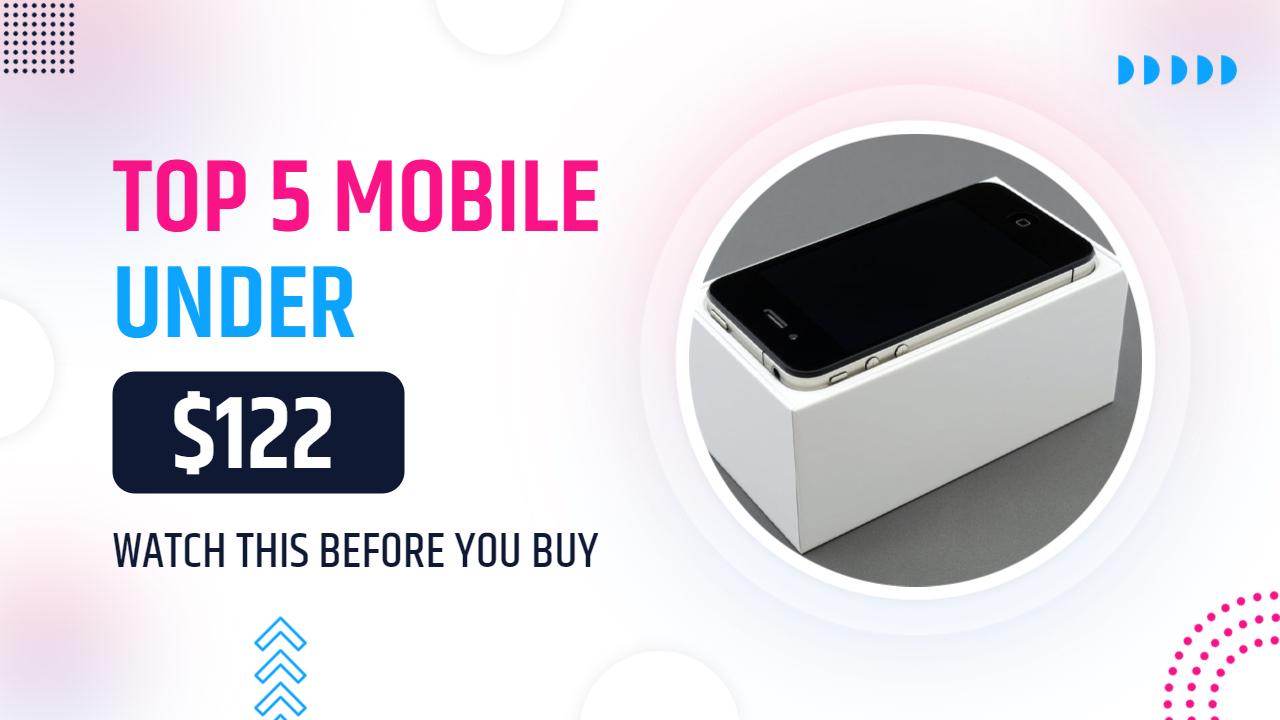 Top 5 Affordable Smartphones Under $122 Trending YouTube Thumbnail Template