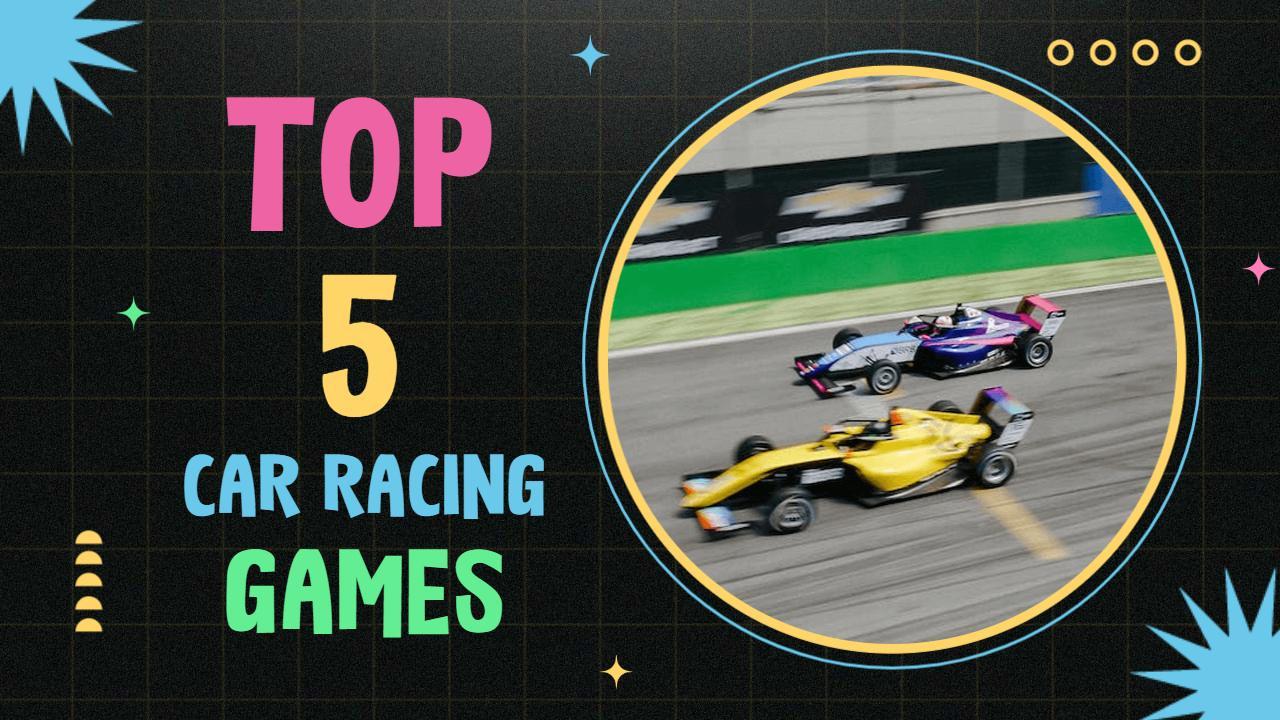 Top 5 Car Racing Games Gaming YouTube Thumbnail Template