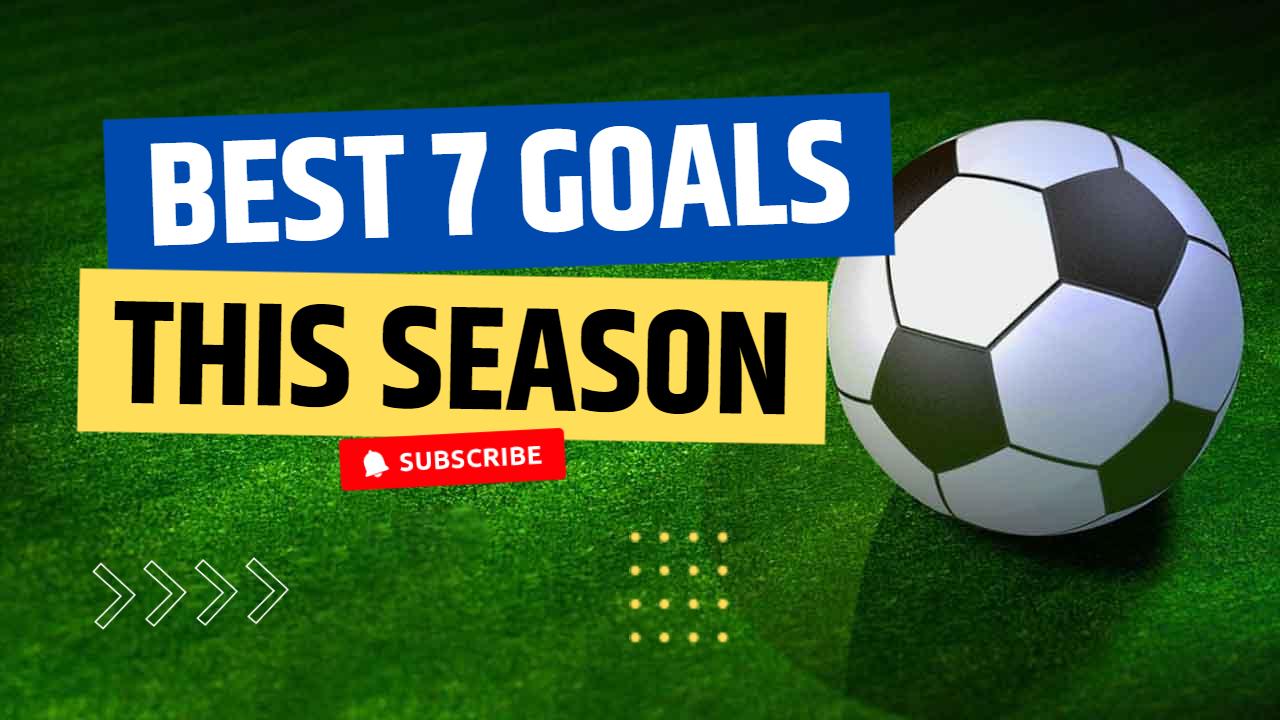 Top 7 Amazing Goals Soccer Highlights YouTube Thumbnail Template