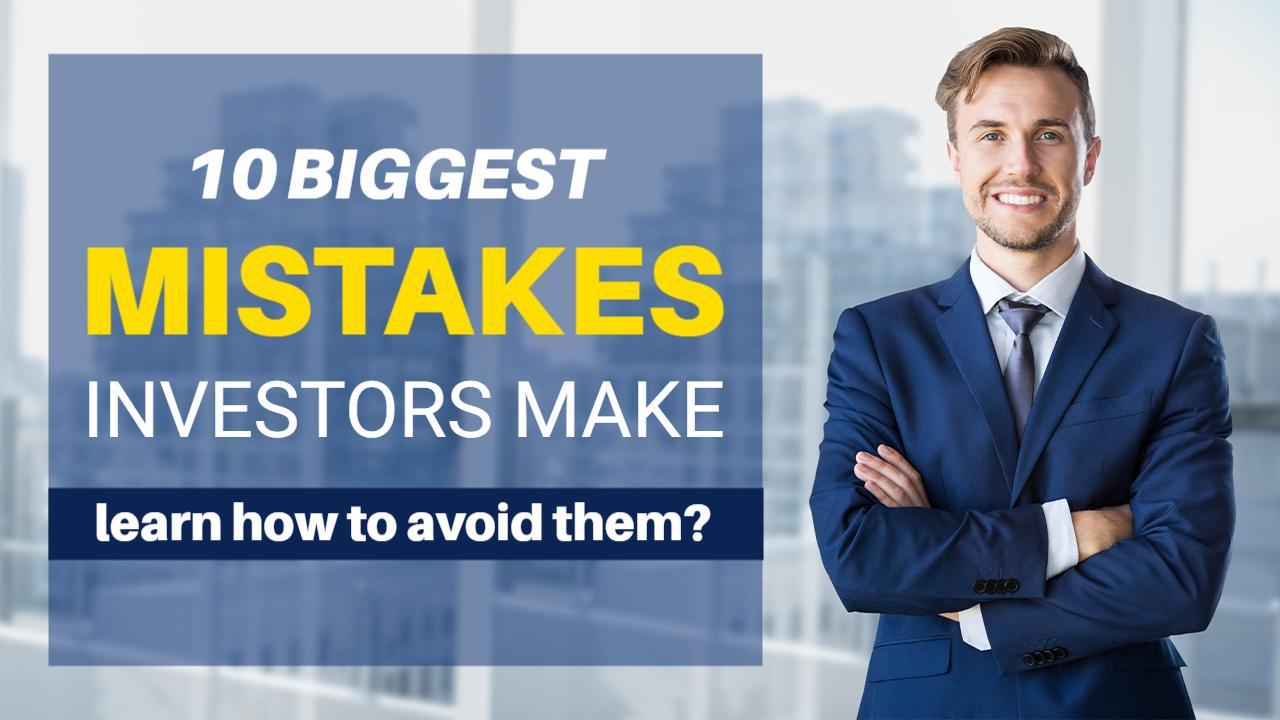 Top Investor Mistakes Avoidance Business YouTube Thumbnail Template