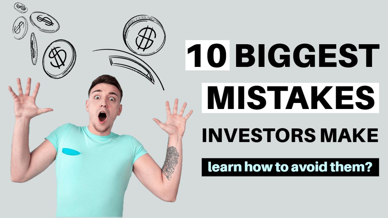 Top Investor Mistakes Financial Advice YouTube Thumbnail Template