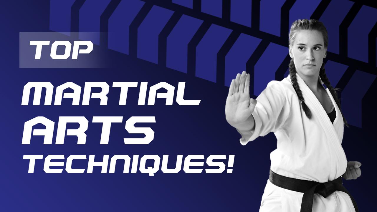 Top Martial Arts Techniques VLog YouTube Thumbnail Template