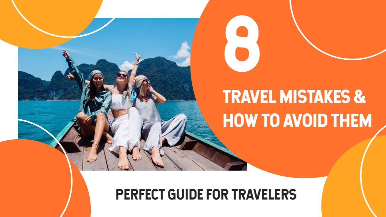 Top Travel Mistakes to Avoid Guide YouTube Thumbnail Template