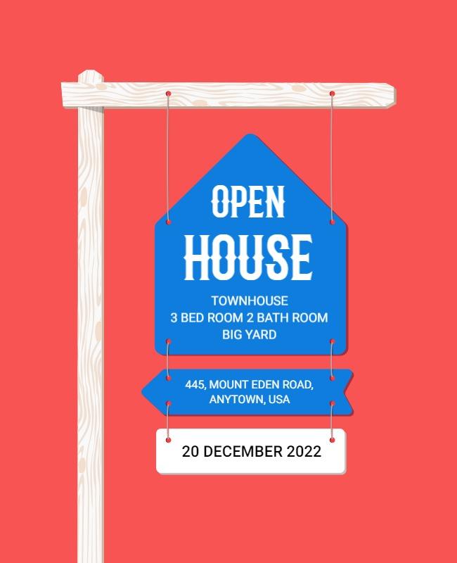 Townhouse Open House Event Flyer Template