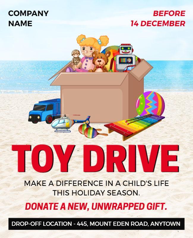 Toy Drive Flyer Template