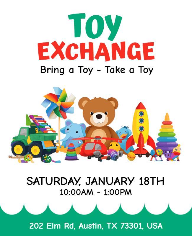 Toy Exchange Event Flyer Template