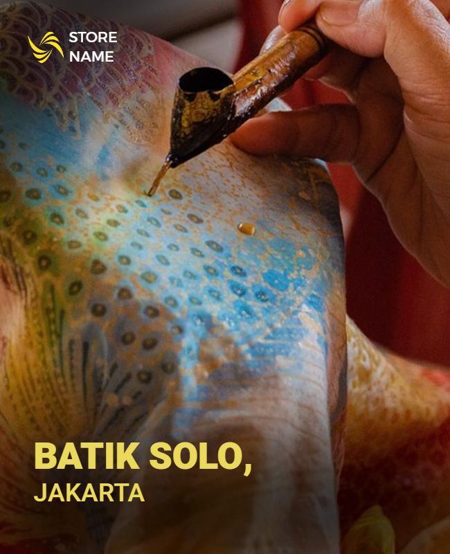 Traditional Batik Art Exhibition Flyer Template