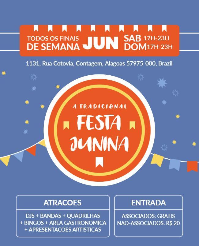 Traditional Festa Junina Event Flyer Template