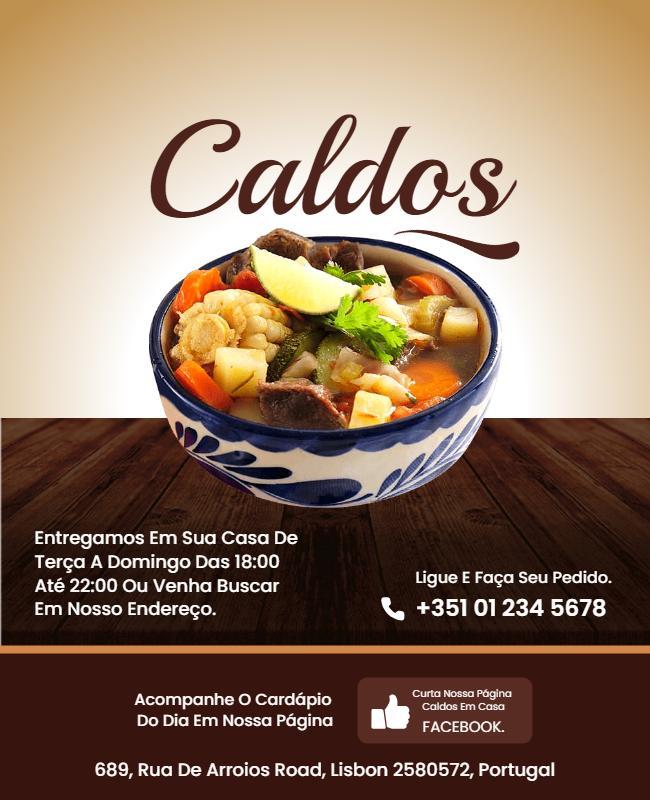 Traditional Portuguese Soup Promotion Flyer Template