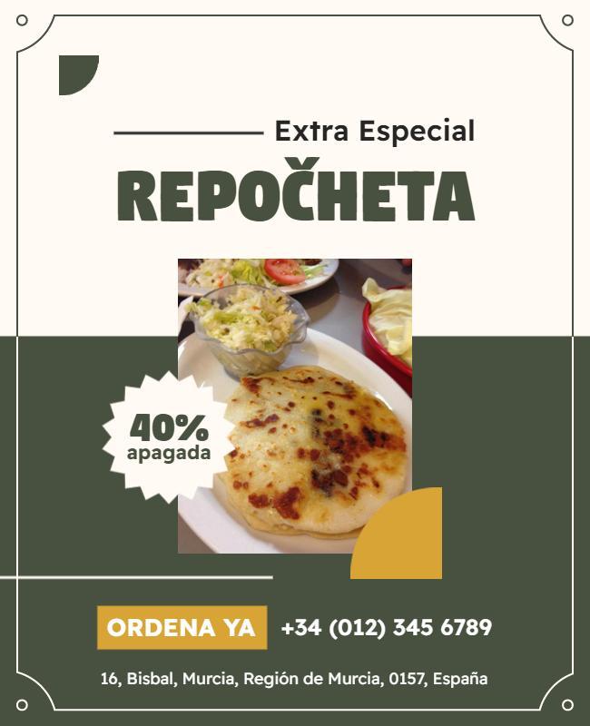 Traditional Spanish Cuisine Promotion Flyer Template