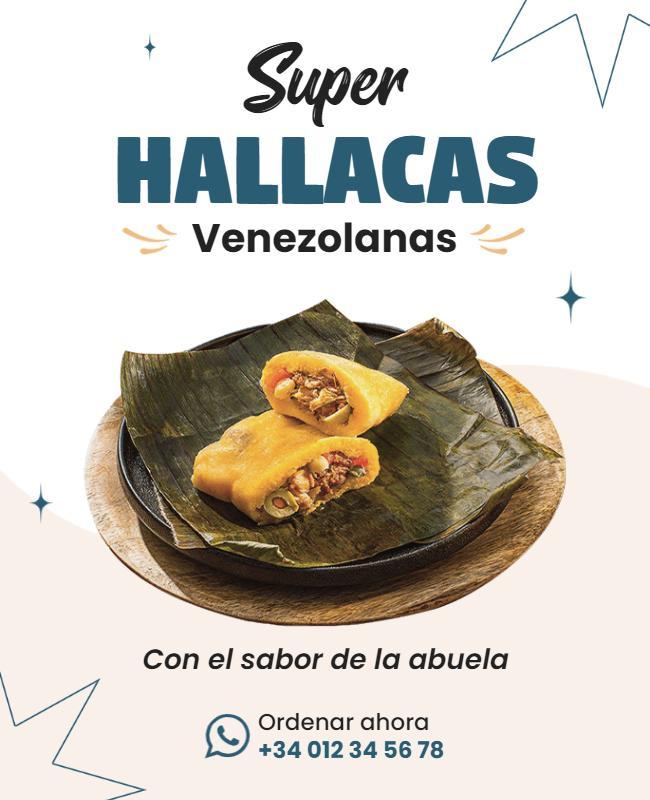 Traditional Venezuelan Hallacas Food Flyer Template