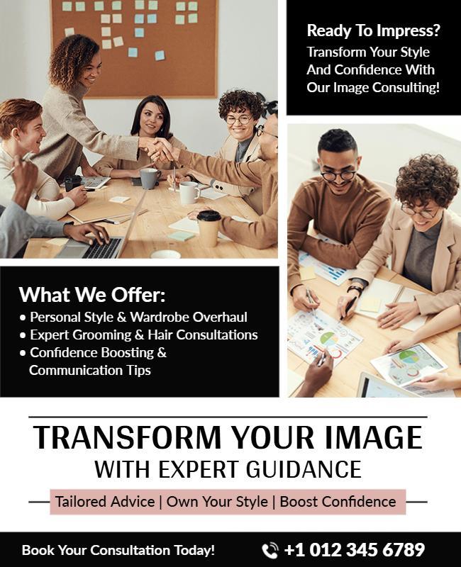 Transform Your Image Consulting Services Flyer Template