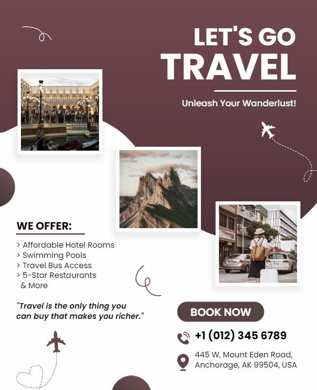 Travel Adventure Package Promotion Flyer Template