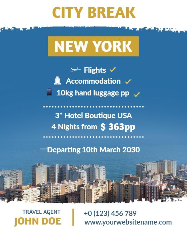 Travel Agent Flyer Template