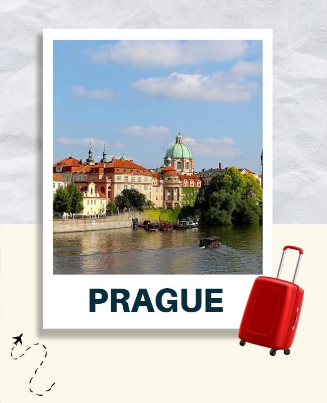 Travel Destination Highlight Prague Flyer Template