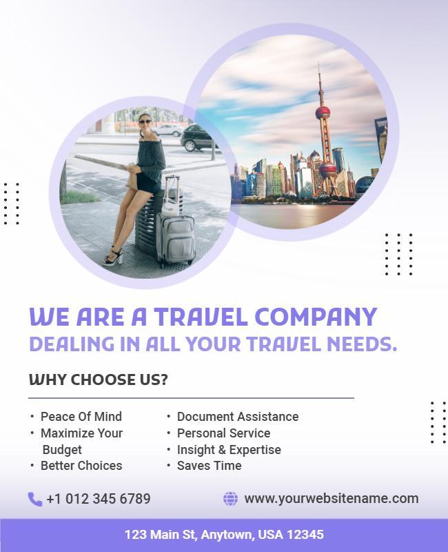 Travel Services Promotion Flyer Template