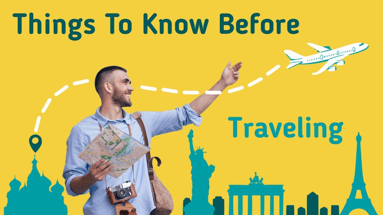 Travel Tips Essential Guide Before Traveling YouTube Thumbnail Template