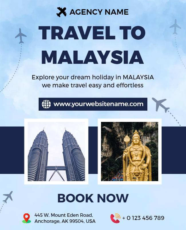 Travel to Malaysia Adventure Promotion Flyer Template