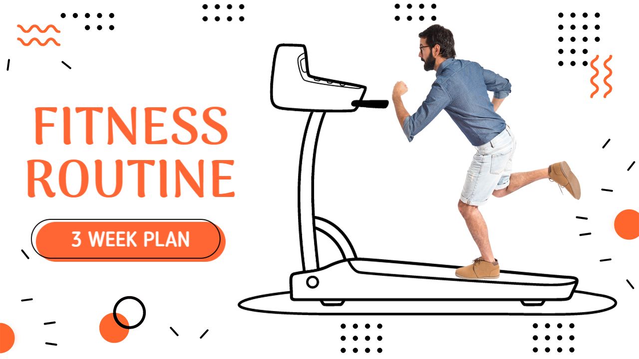 Treadmill Workout Guide 3 Week Plan Fitness YouTube Thumbnail Template